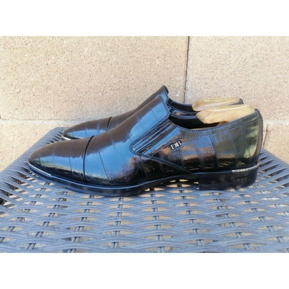 Dino Bigioni‎ Sosnie Black Leather Slip On Size 7 US, Euro sz 40 Made in Italy main image 8